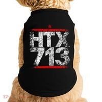 Htx 713 Houston Strong Htown Distressed Vibe Houston Texas Doggie Tank thumb 0