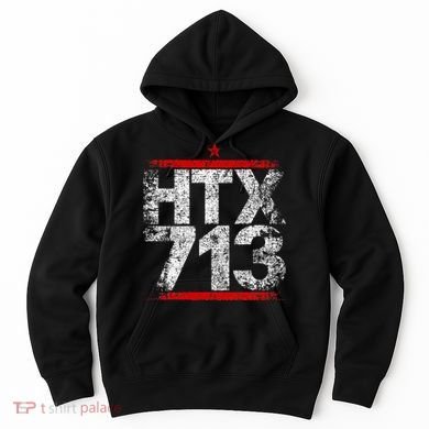 Htx 713 Houston Strong Htown Distressed Vibe Houston Texas Hoodie