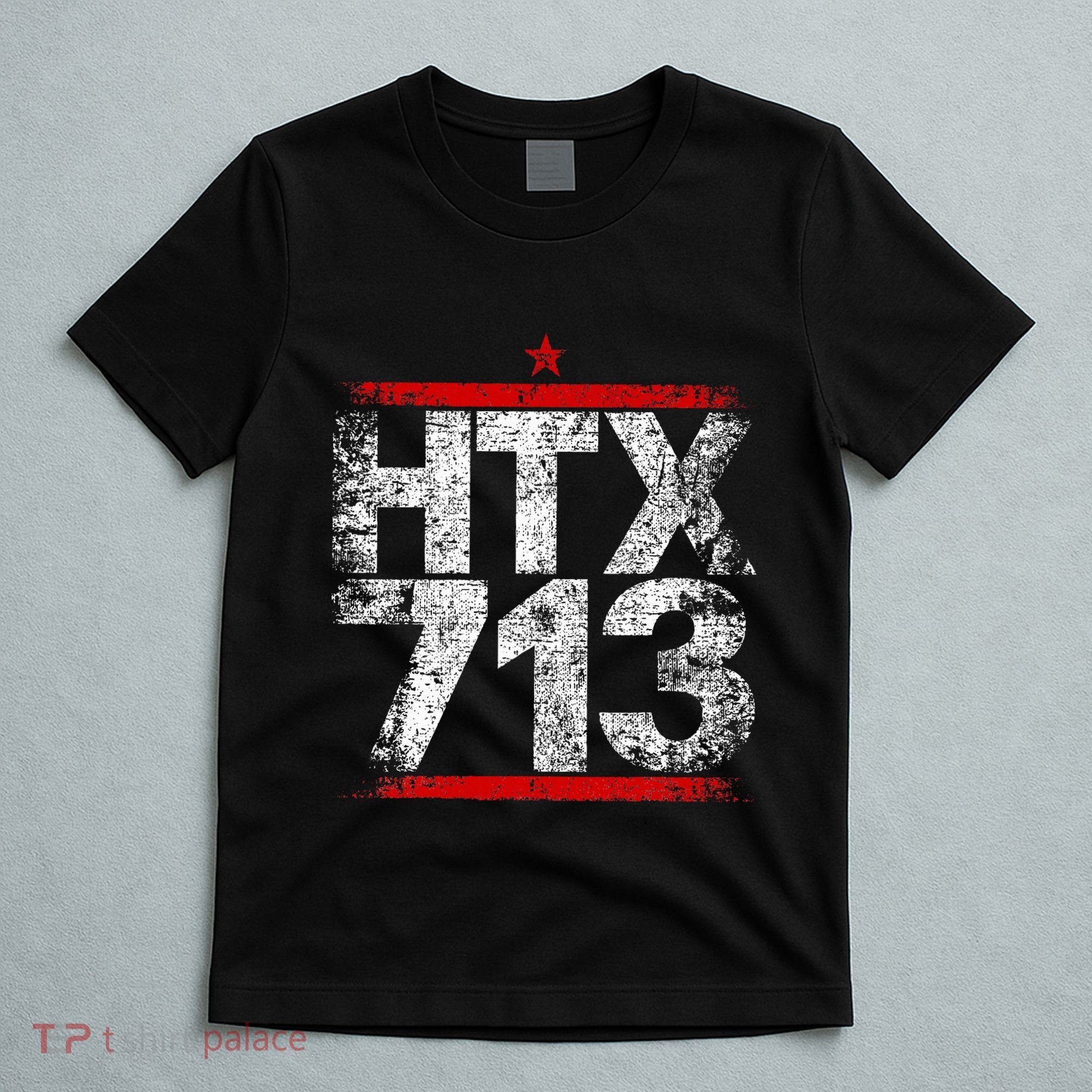 Htx 713 Houston Strong Htown Distressed Vibe Houston Texas T-Shirt