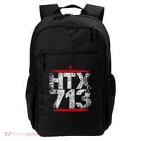 Htx 713 Houston Strong Htown Distressed Vibe Houston Texas Backpack thumb 0