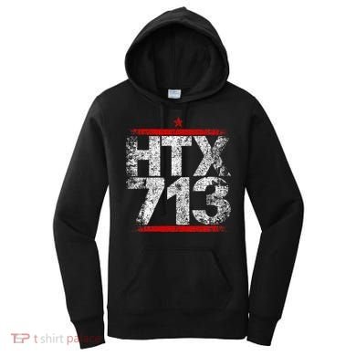 Htx 713 Houston Strong Htown Distressed Vibe Houston Texas Women's Hoodie