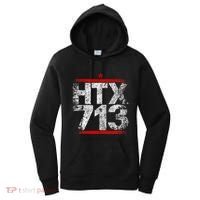 Htx 713 Houston Strong Htown Distressed Vibe Houston Texas Women's Hoodie thumb 0