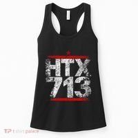 Htx 713 Houston Strong Htown Distressed Vibe Houston Texas Women's Tank Top thumb 0