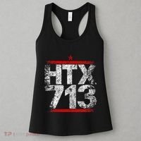 Htx 713 Houston Strong Htown Distressed Vibe Houston Texas Women's Tank Top thumb 3