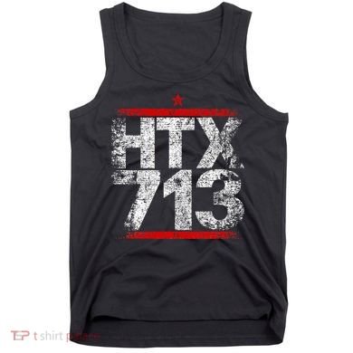 Htx 713 Houston Strong Htown Distressed Vibe Houston Texas Tank Top