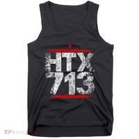 Htx 713 Houston Strong Htown Distressed Vibe Houston Texas Tank Top thumb 0