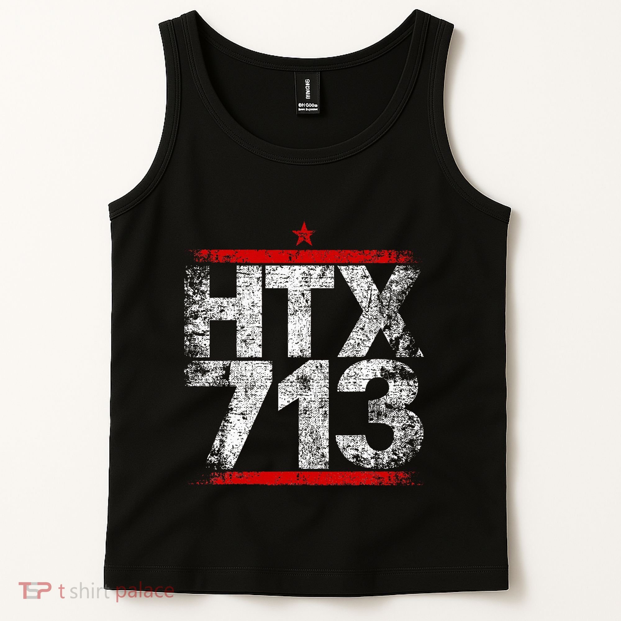Htx 713 Houston Strong Htown Distressed Vibe Houston Texas Tank Top