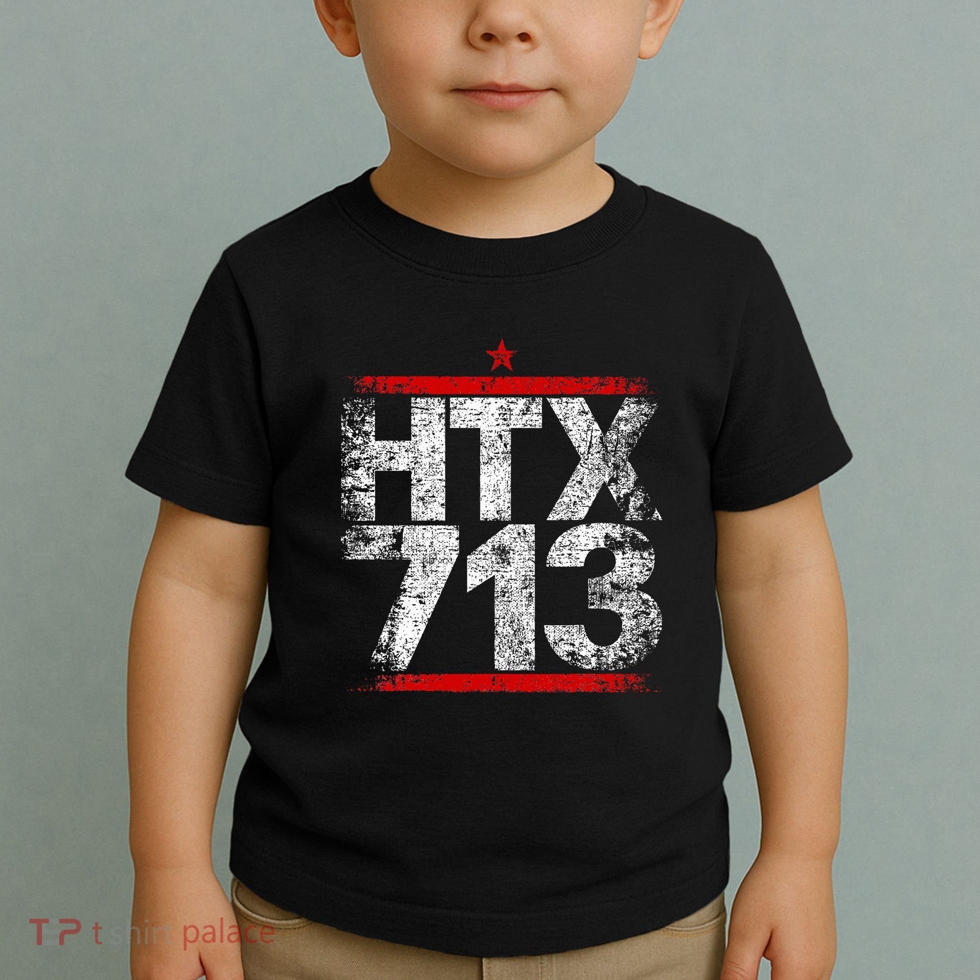 Htx 713 Houston Strong Htown Distressed Vibe Houston Texas Toddler T-Shirt