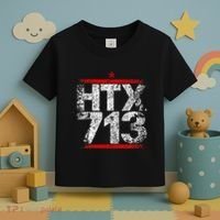 Htx 713 Houston Strong Htown Distressed Vibe Houston Texas Toddler T-Shirt thumb 3