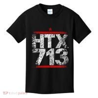 Htx 713 Houston Strong Htown Distressed Vibe Houston Texas Kids T-Shirt thumb 0