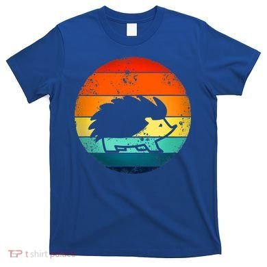 Hedgehog 70's Style Vintage Retro Sunset Hedgie Gift Great Gift T-Shirt