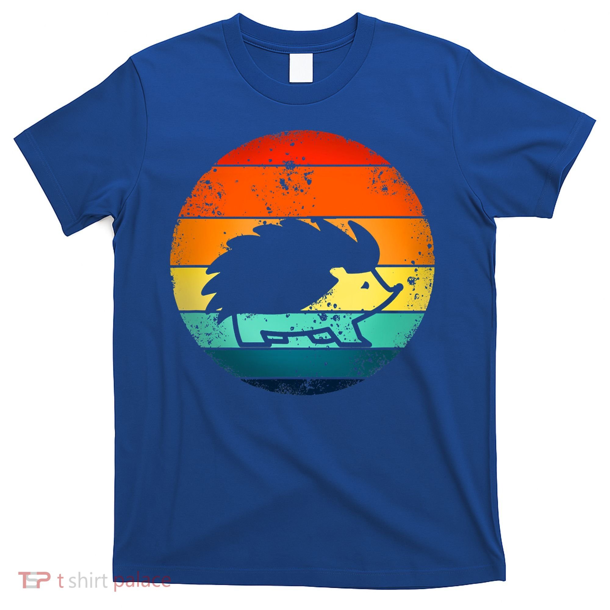 Hedgehog 70's Style Vintage Retro Sunset Hedgie Gift Great Gift T-Shirt