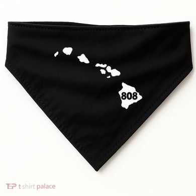 Hawaii 808 Area Code USA-Made Doggie Bandana