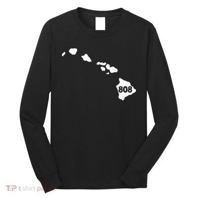 Hawaii 808 Area Code Long Sleeve Shirt