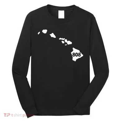Hawaii 808 Area Code Long Sleeve Shirt