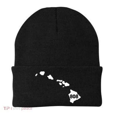Hawaii 808 Area Code Beanie