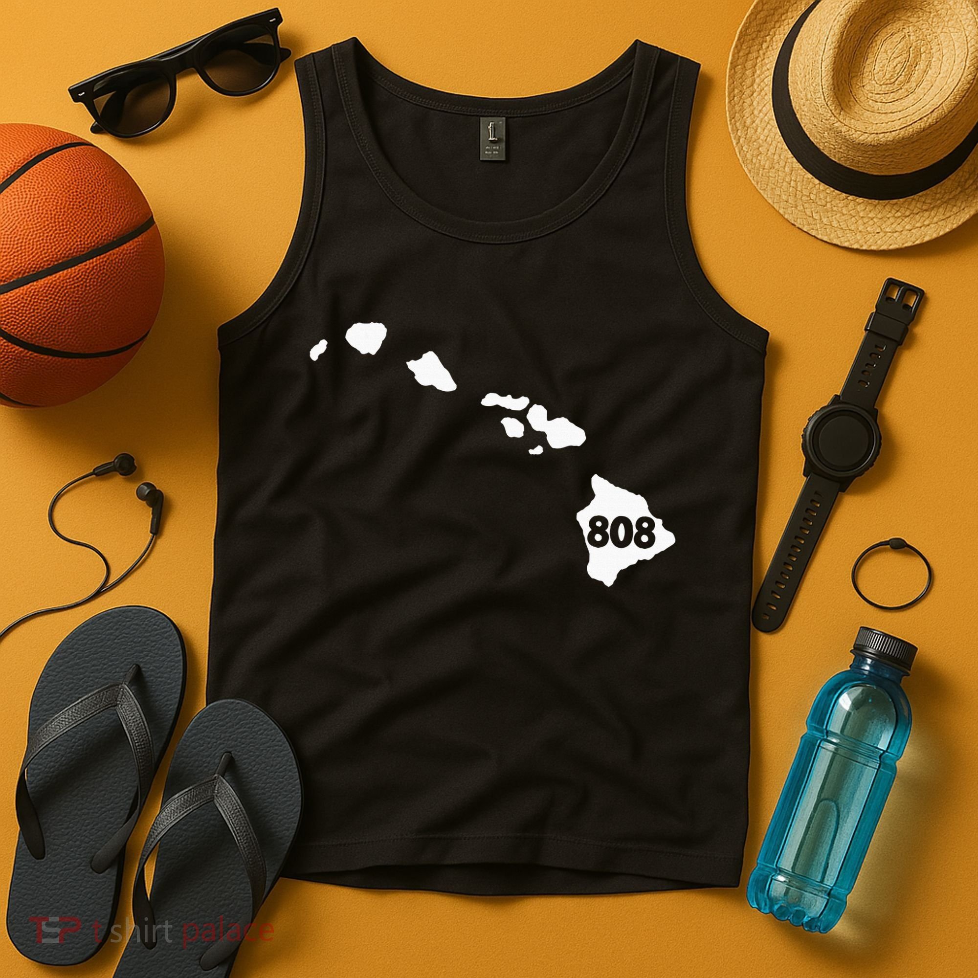 Hawaii 808 Area Code Tank Top