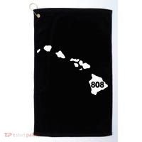 Hawaii 808 Area Code Golf Towel thumb 0