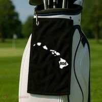 Hawaii 808 Area Code Golf Towel thumb 2