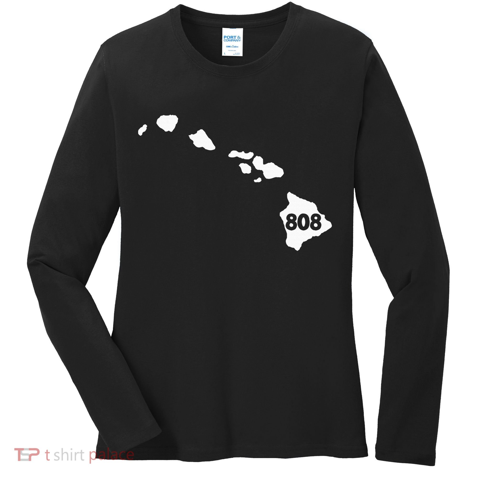 Hawaii 808 Area Code Women's Long Sleeve Shirt