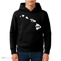 Hawaii 808 Area Code Kids Hoodie thumb 4