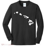 Hawaii 808 Area Code Kids Long Sleeve Shirt thumb 0