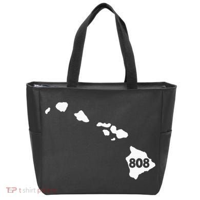 Hawaii 808 Area Code Tote Bag