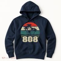 Hawaii 808 Oahu Waikiki Maui Kona Kauai Hawaiian Area Code Hoodie thumb 0
