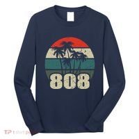 Hawaii 808 Oahu Waikiki Maui Kona Kauai Hawaiian Area Code Long Sleeve Shirt thumb 0