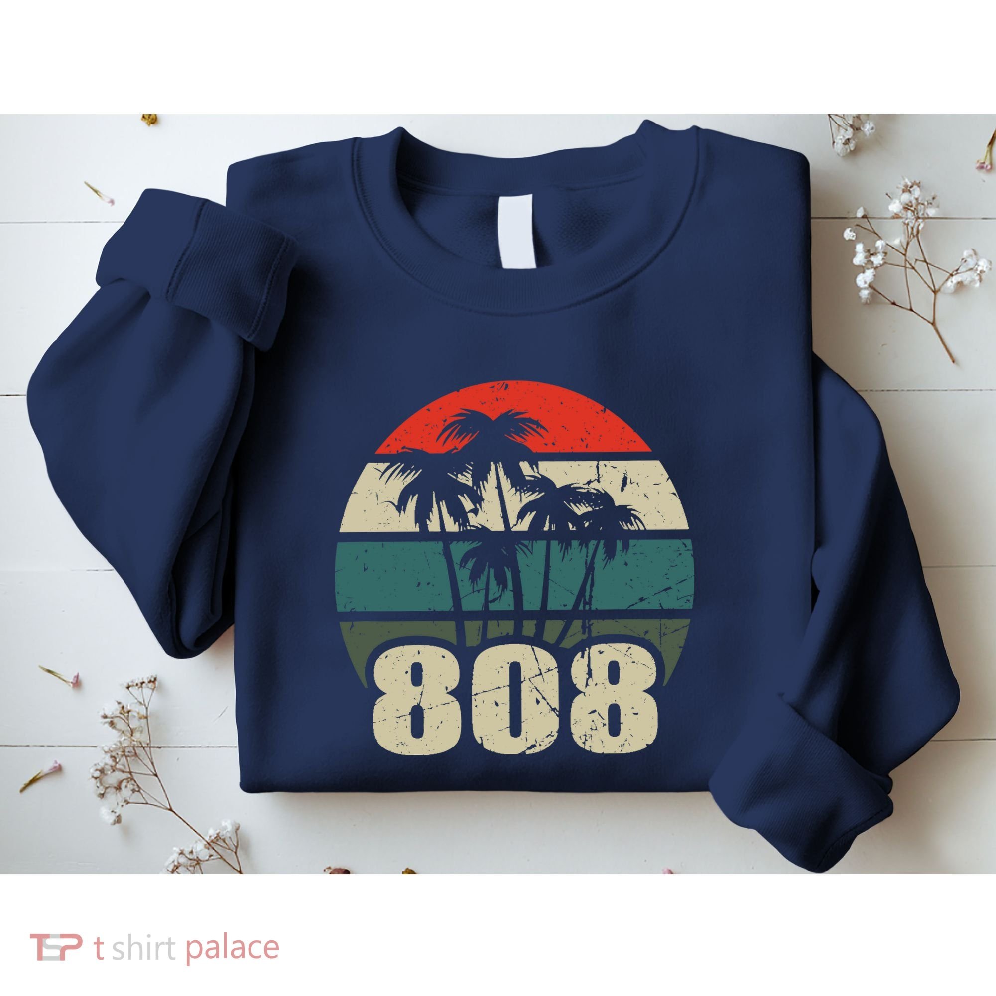 Hawaii 808 Oahu Waikiki Maui Kona Kauai Hawaiian Area Code Sweatshirt