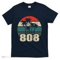 Hawaii 808 Oahu Waikiki Maui Kona Kauai Hawaiian Area Code T-Shirt thumb 0