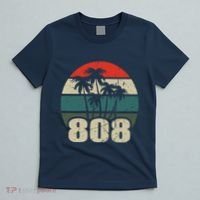Hawaii 808 Oahu Waikiki Maui Kona Kauai Hawaiian Area Code T-Shirt thumb 5