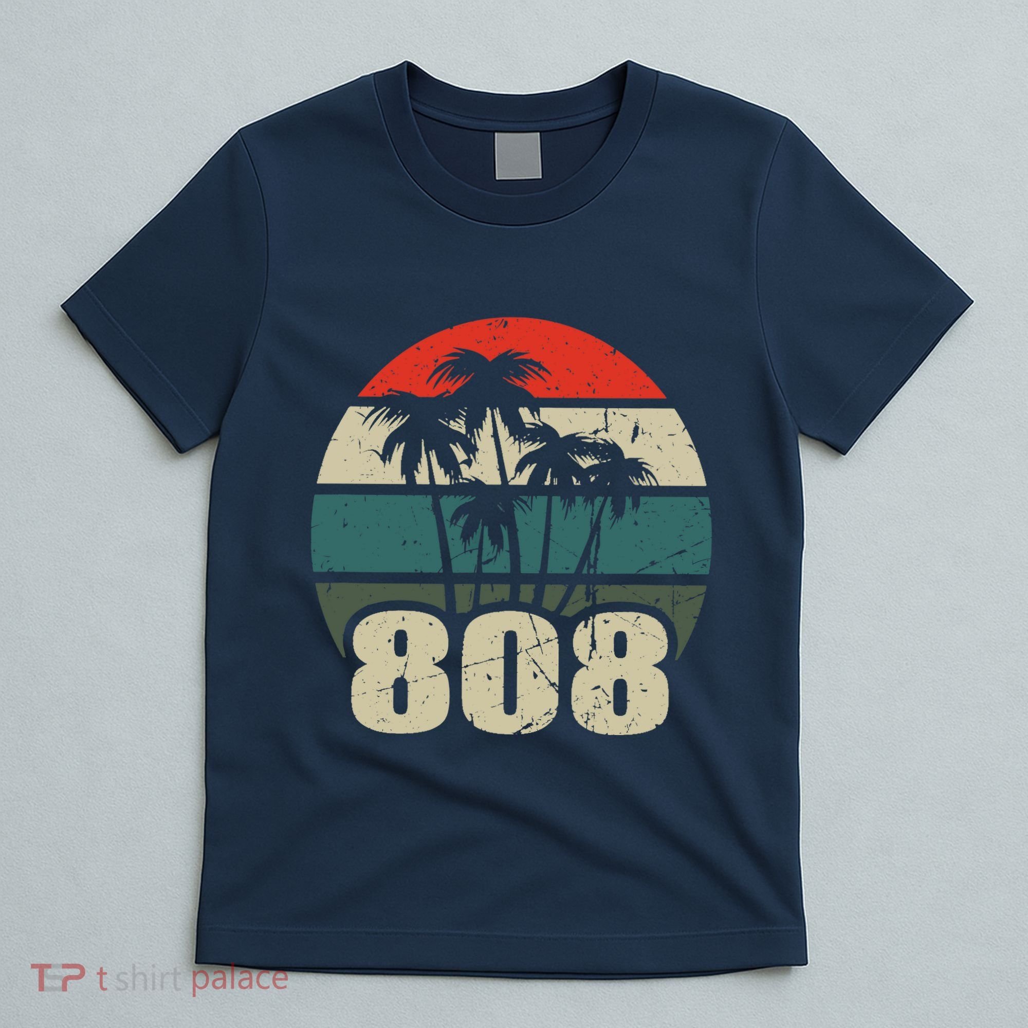 Hawaii 808 Oahu Waikiki Maui Kona Kauai Hawaiian Area Code T-Shirt
