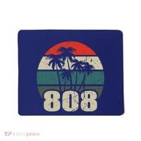 Hawaii 808 Oahu Waikiki Maui Kona Kauai Hawaiian Area Code Mousepad thumb 0