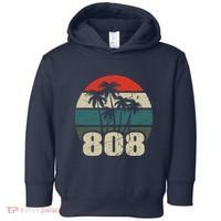 Hawaii 808 Oahu Waikiki Maui Kona Kauai Hawaiian Area Code Toddler Hoodie thumb 0
