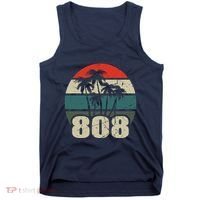 Hawaii 808 Oahu Waikiki Maui Kona Kauai Hawaiian Area Code Tank Top thumb 0