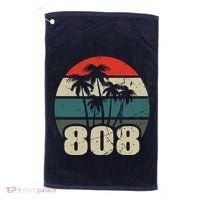 Hawaii 808 Oahu Waikiki Maui Kona Kauai Hawaiian Area Code Golf Towel thumb 0