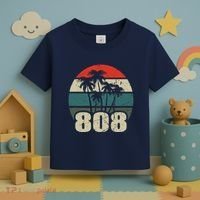 Hawaii 808 Oahu Waikiki Maui Kona Kauai Hawaiian Area Code Toddler T-Shirt thumb 3