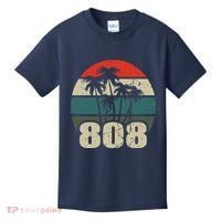 Hawaii 808 Oahu Waikiki Maui Kona Kauai Hawaiian Area Code Kids T-Shirt thumb 0