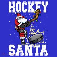 Hockey 812 Santa Hockey Player Christmas Gift Women's Tank Top thumb 5