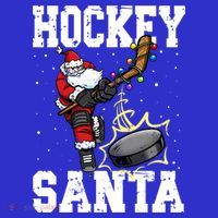 Hockey 812 Santa Hockey Player Christmas Cool Gift Polo thumb 2