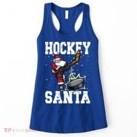 Hockey 812 Santa Hockey Player Christmas Cool Gift Women's Tank Top thumb 0