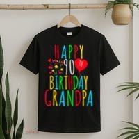 Happy 90th Birthday Grandpa Birthday 90 Years Old Grandpa T-Shirt thumb 2