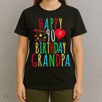 Happy 90th Birthday Grandpa Birthday 90 Years Old Grandpa T-Shirt thumb 4