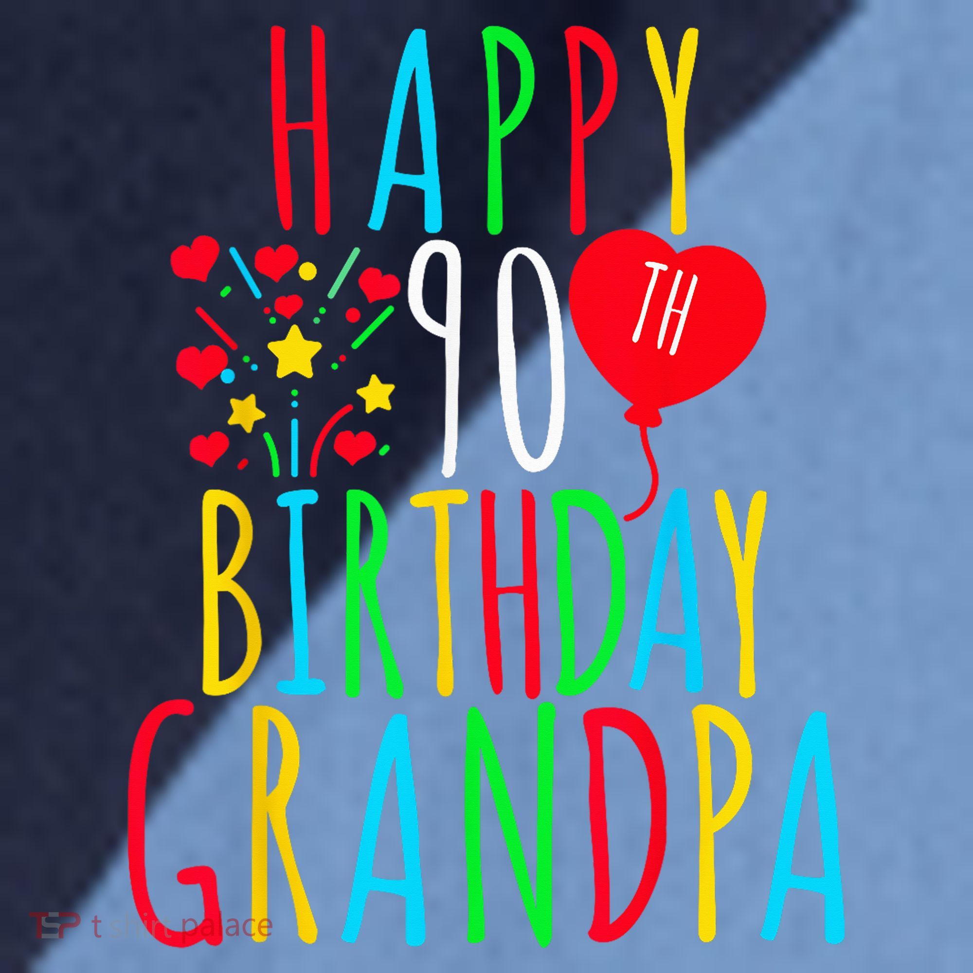 Happy 90th Birthday Grandpa Birthday 90 Years Old Grandpa Raglan Baseball Sleeve Shirt