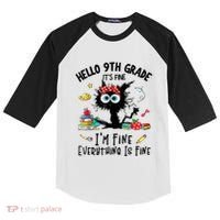 Hello 9th Grade TS.hirt Funny Ninth 9Grade Back To School Kids Colorblock Raglan Jersey thumb 0