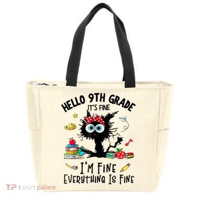 Hello 9th Grade TS.hirt Funny Ninth 9Grade Back To School Tote Bag