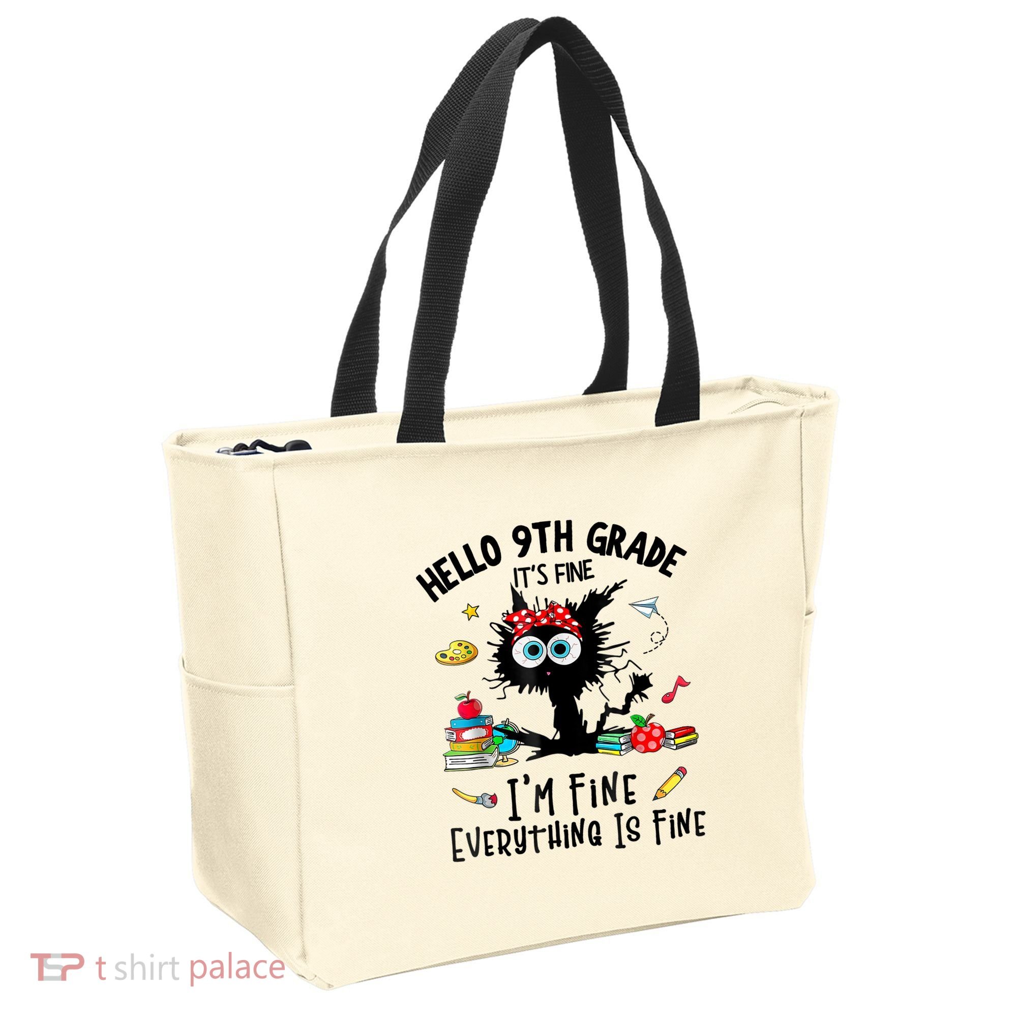 Hello 9th Grade TS.hirt Funny Ninth 9Grade Back To School Tote Bag