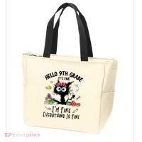 Hello 9th Grade TS.hirt Funny Ninth 9Grade Back To School Tote Bag thumb 3