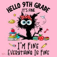 Hello 9th Grade TS.hirt Funny Ninth 9Grade Back To School Coaster thumb 2
